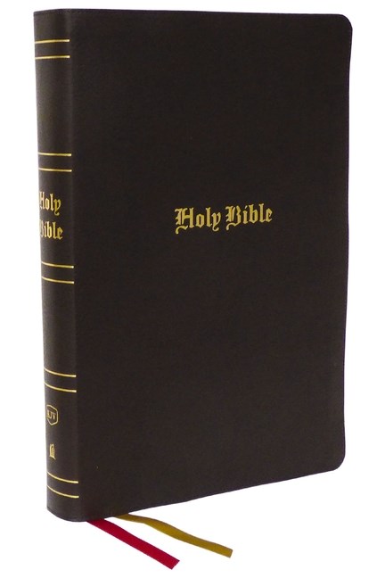 KJV Holy Bible, Super Giant Print Reference Bible, Brown, Bonded Leather, 43,000 Cross References, Red Letter, Comfort Print: King James Version: King