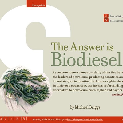 The Answer is Biodiesel