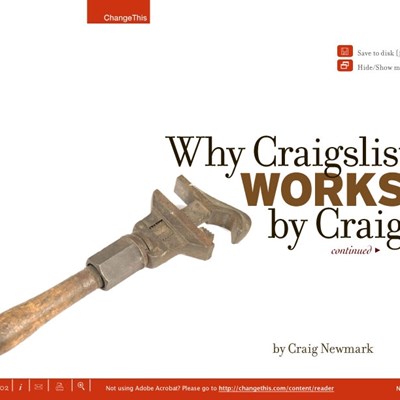 Why Craigslist Works, by Craig