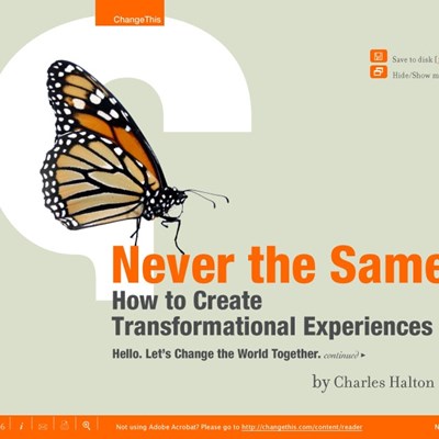 Never the Same: How to Create Transformational Experiences