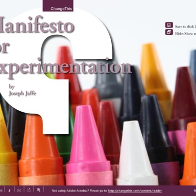 Manifesto for Experimentation