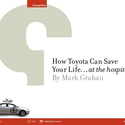 How Toyota Can Save Your Life...At the Hospital