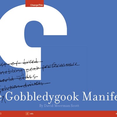 The Gobbledygook Manifesto