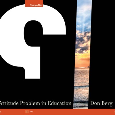 The Attitude Problem In Education