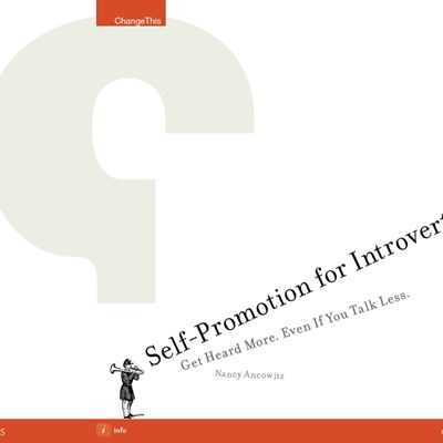 Self-Promotion for Introverts: Get Heard More. Even If You Talk Less.