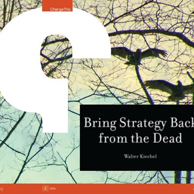 Bring Strategy Back from the Dead