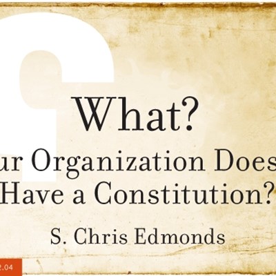 What? Your Organization Doesn't Have a Constitution?