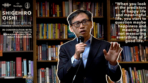 Shigehiro Oishi, author of Life in Three Dimensions