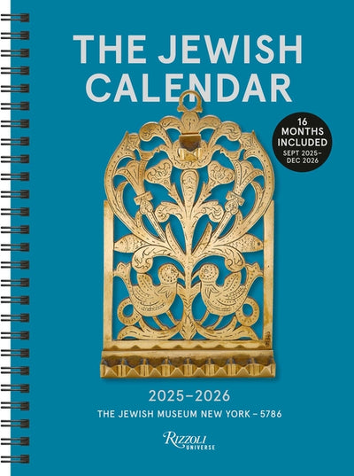 Jewish Calendar 2025-2026 (5786) 16-Month Planner Calendar