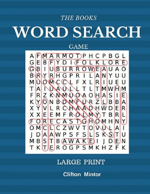 The Books Word Search Game Large Print: Word Search 50 Puzzles Large Print