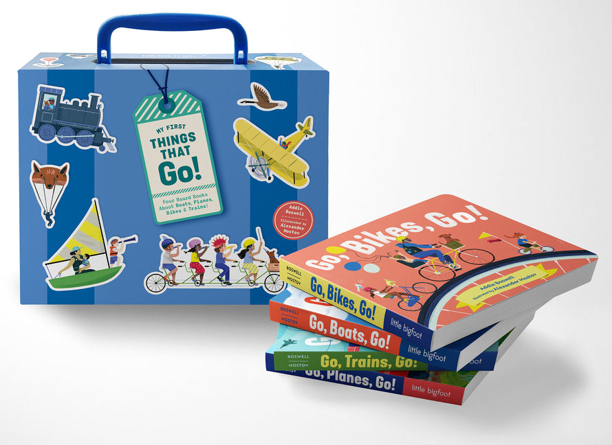 My First Things That Go: A Box Set of 4 Toddler Board Books: Boats, Planes, Bikes, and Trains for Toddlers 1-3