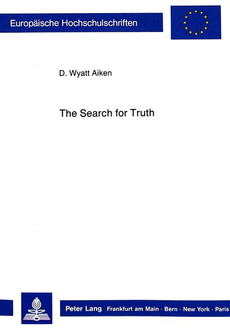 The Search for Truth: A Textbook for Transcendental Philosophy