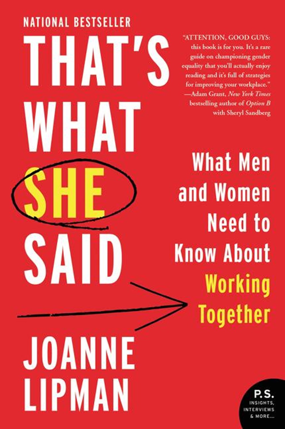 That's What She Said What Men Need to Know (and Women Need to Tell Them) About Working Together