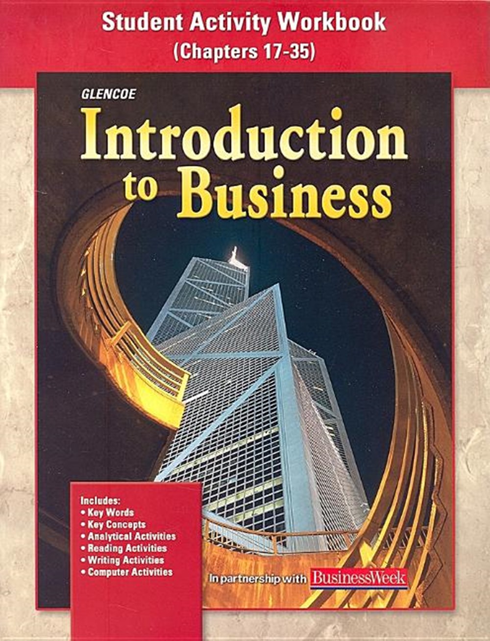 Introduction to Business, Student Activity Workbook Chapters 17-35