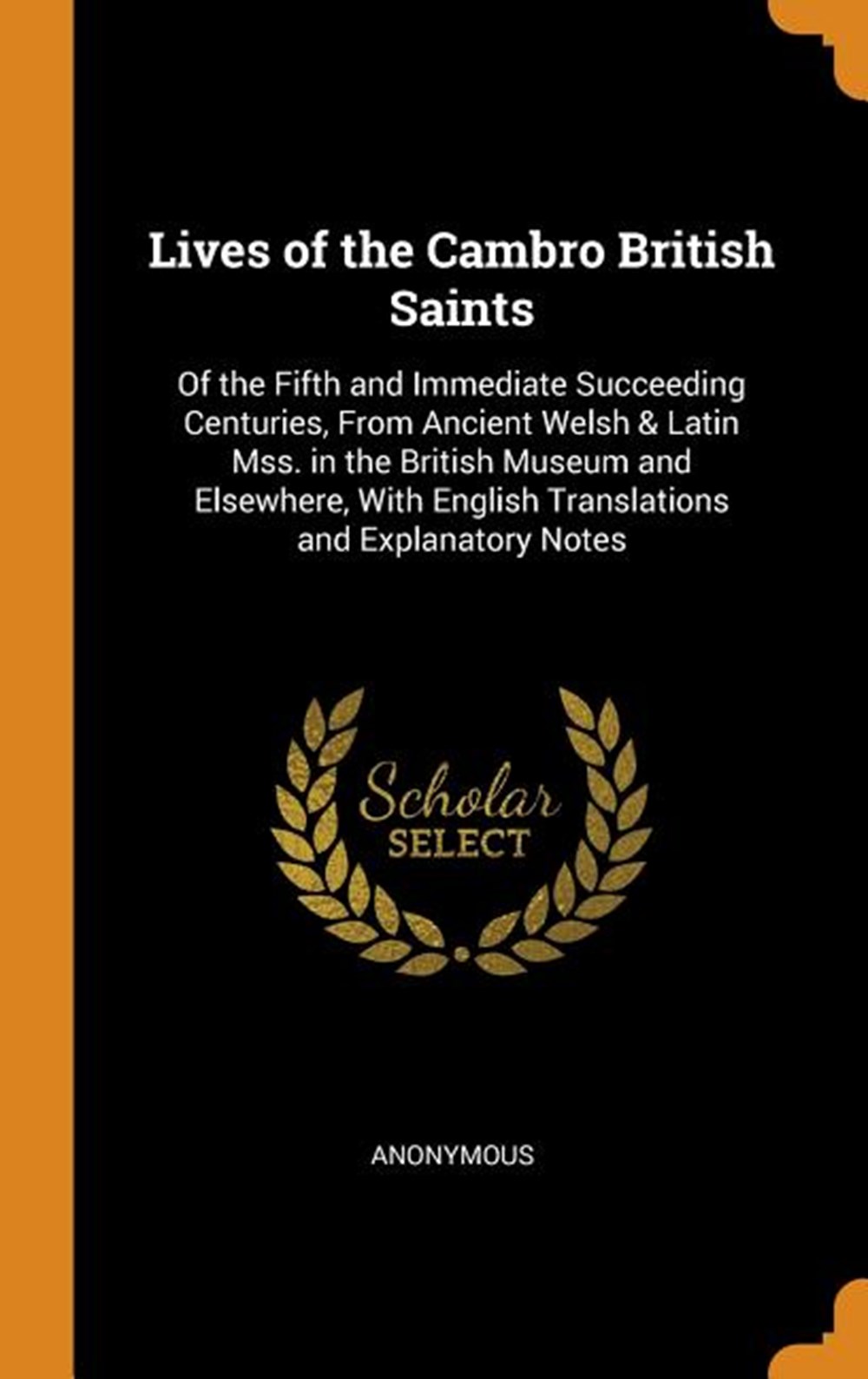 Lives of the Cambro British Saints Of the Fifth and Immediate Succeeding Centuries, from Ancient Wel