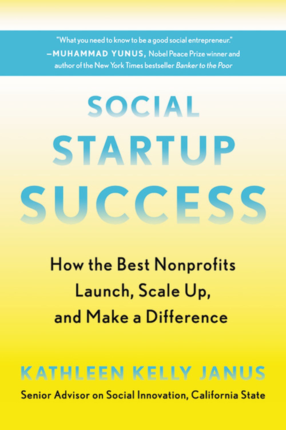 Social Startup Success How the Best Nonprofits Launch, Scale Up, and Make a Difference