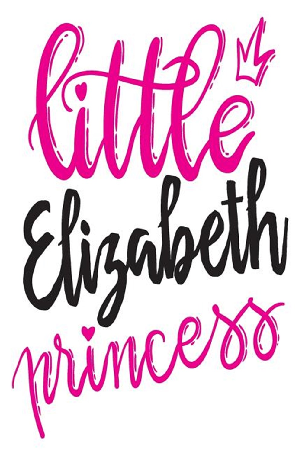 Little Elizabeth Princess: 6x9 College Ruled Line Paper 150 Pages