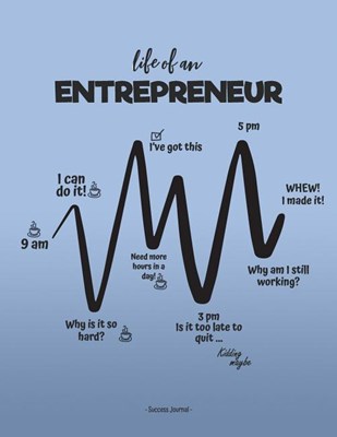 Life of an ENTREPRENEUR - Success Journal: In this BIG 8.5 x 11 blank success journal record all your genius ideas, your dreams and your goals. Great