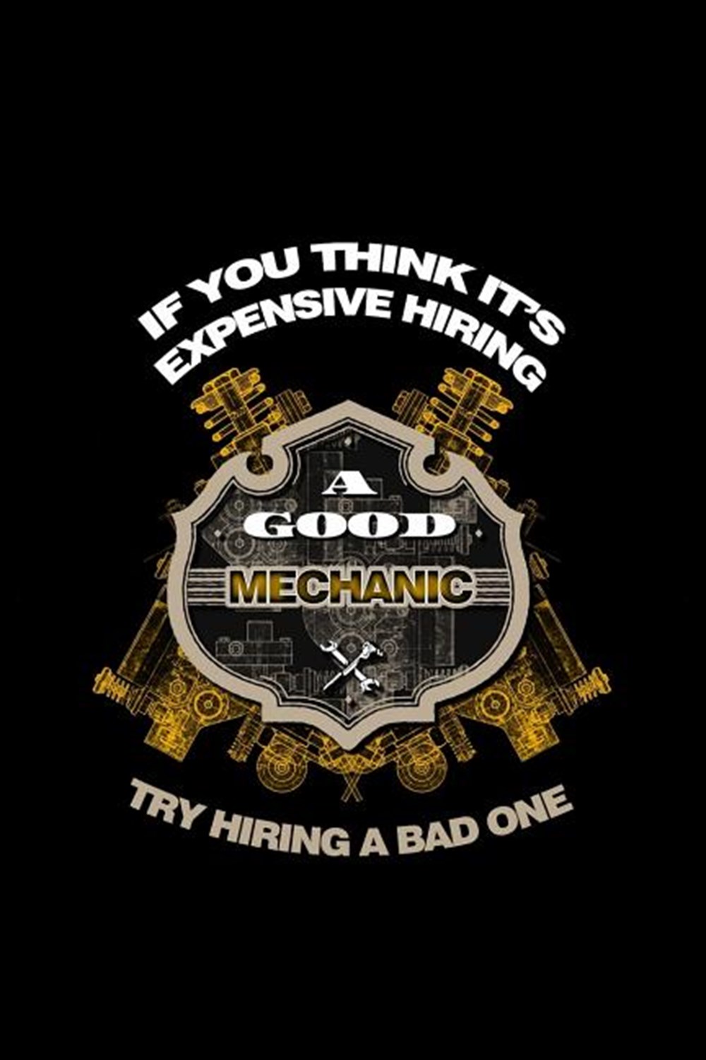 If You Think Is Expensive Hiring A Good Mechanic Try Hiring A Bad One Blank Paper Sketch Book - Arti