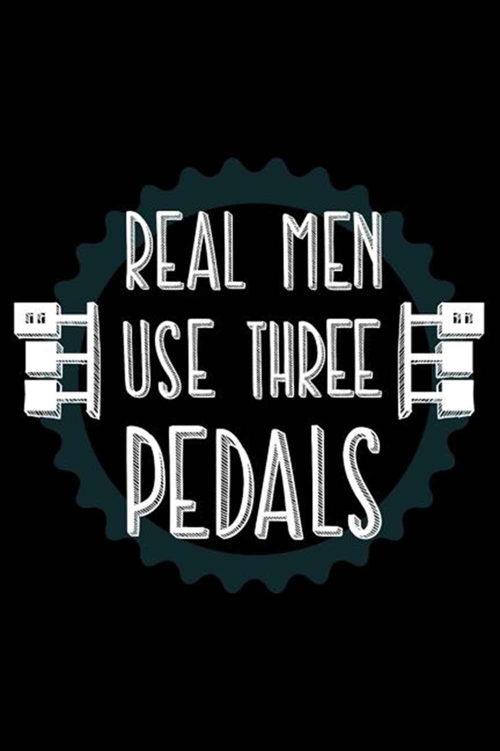 Real Men Use Three Pedals Blank Paper Sketch Book - Artist Sketch Pad Journal for Sketching, Doodlin