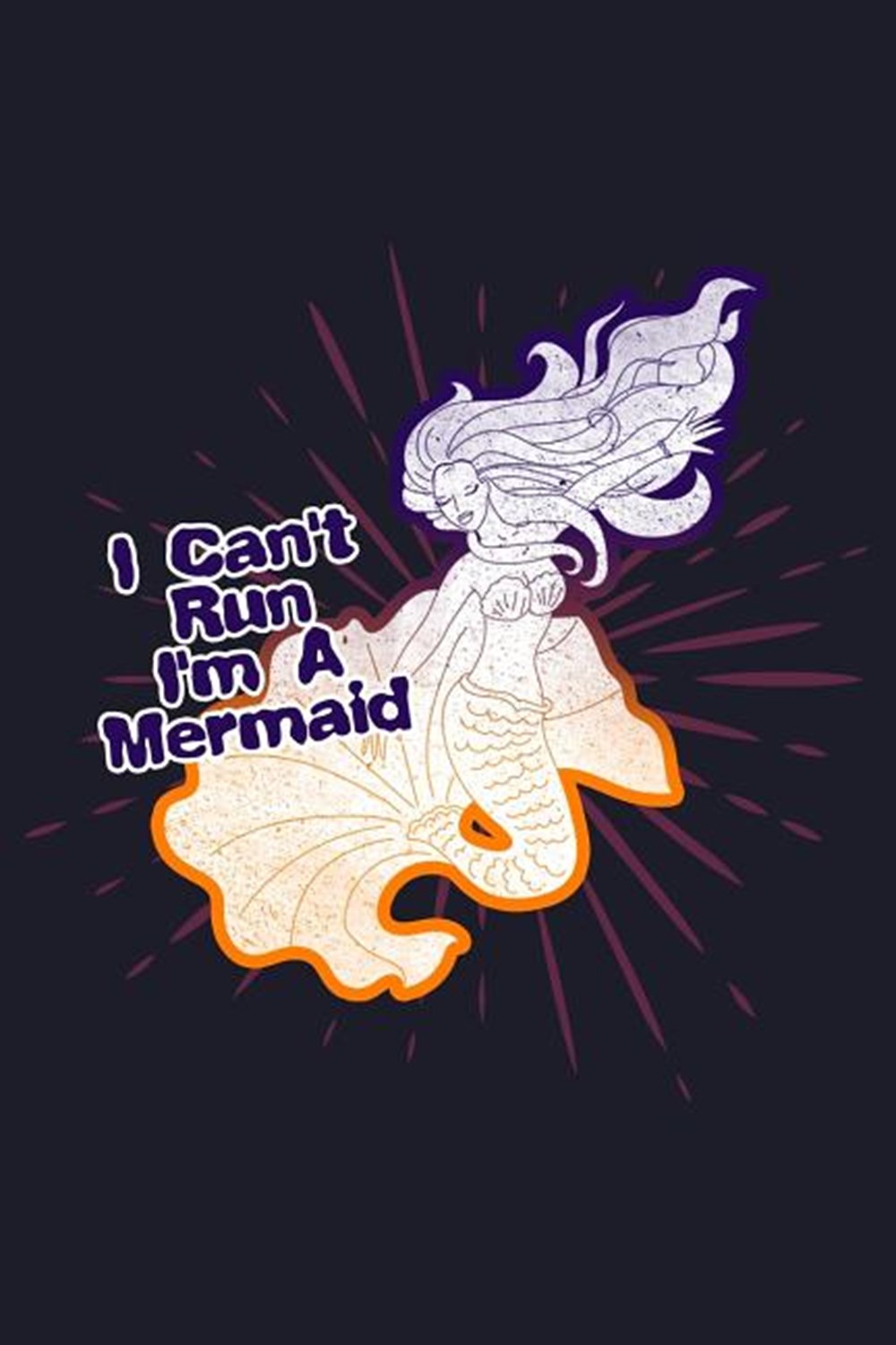 I Can'T Run I'M A Mermaid Blank Paper Sketch Book - Artist Sketch Pad Journal for Sketching, Doodlin