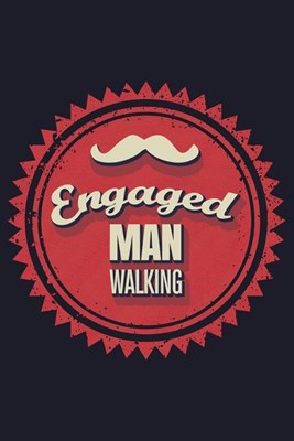 Engaged Man Walking: Blank Paper Sketch Book - Artist Sketch Pad Journal for Sketching, Doodling, Drawing, Painting or Writing