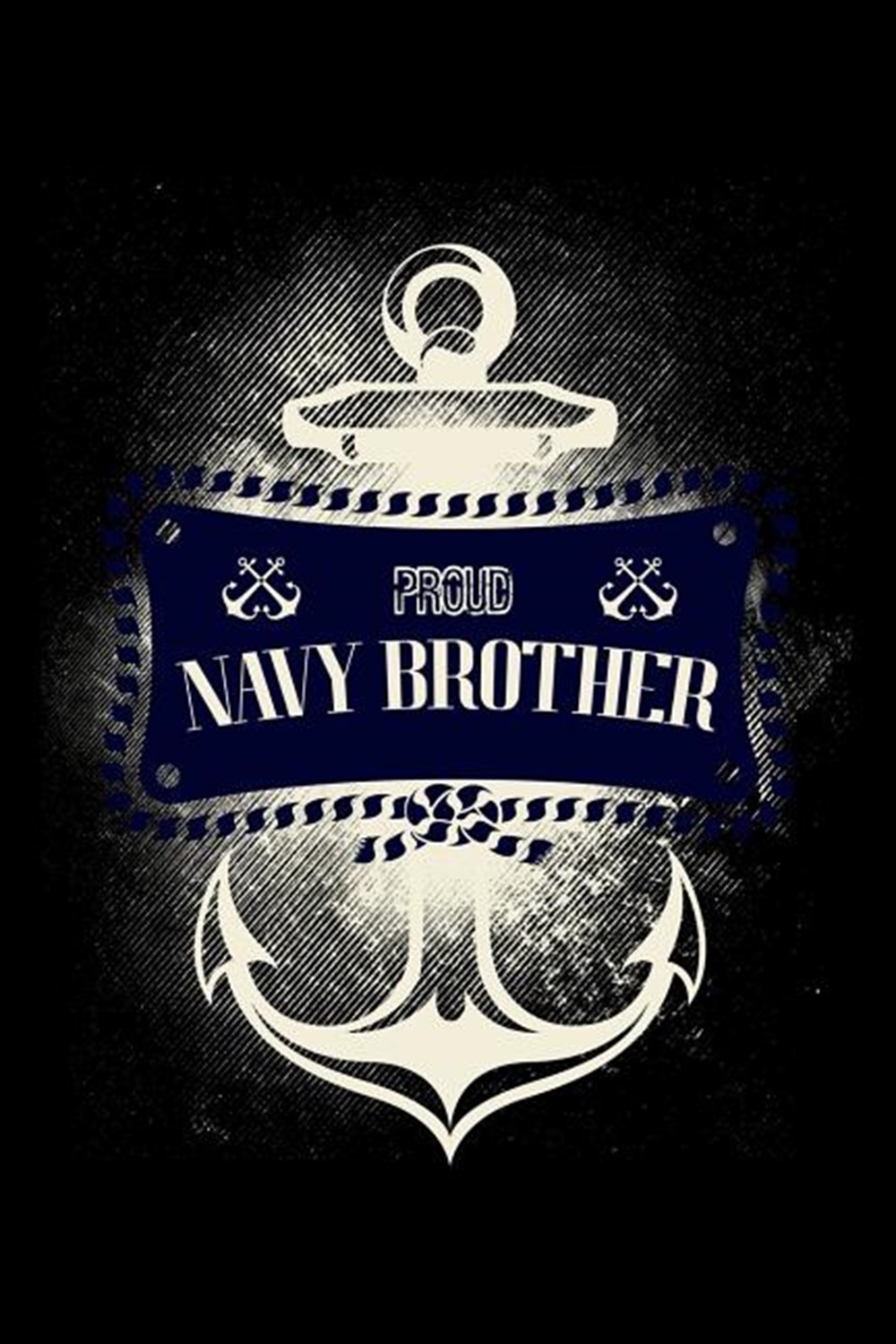 Proud Navy Brother Blank Paper Sketch Book - Artist Sketch Pad Journal for Sketching, Doodling, Draw
