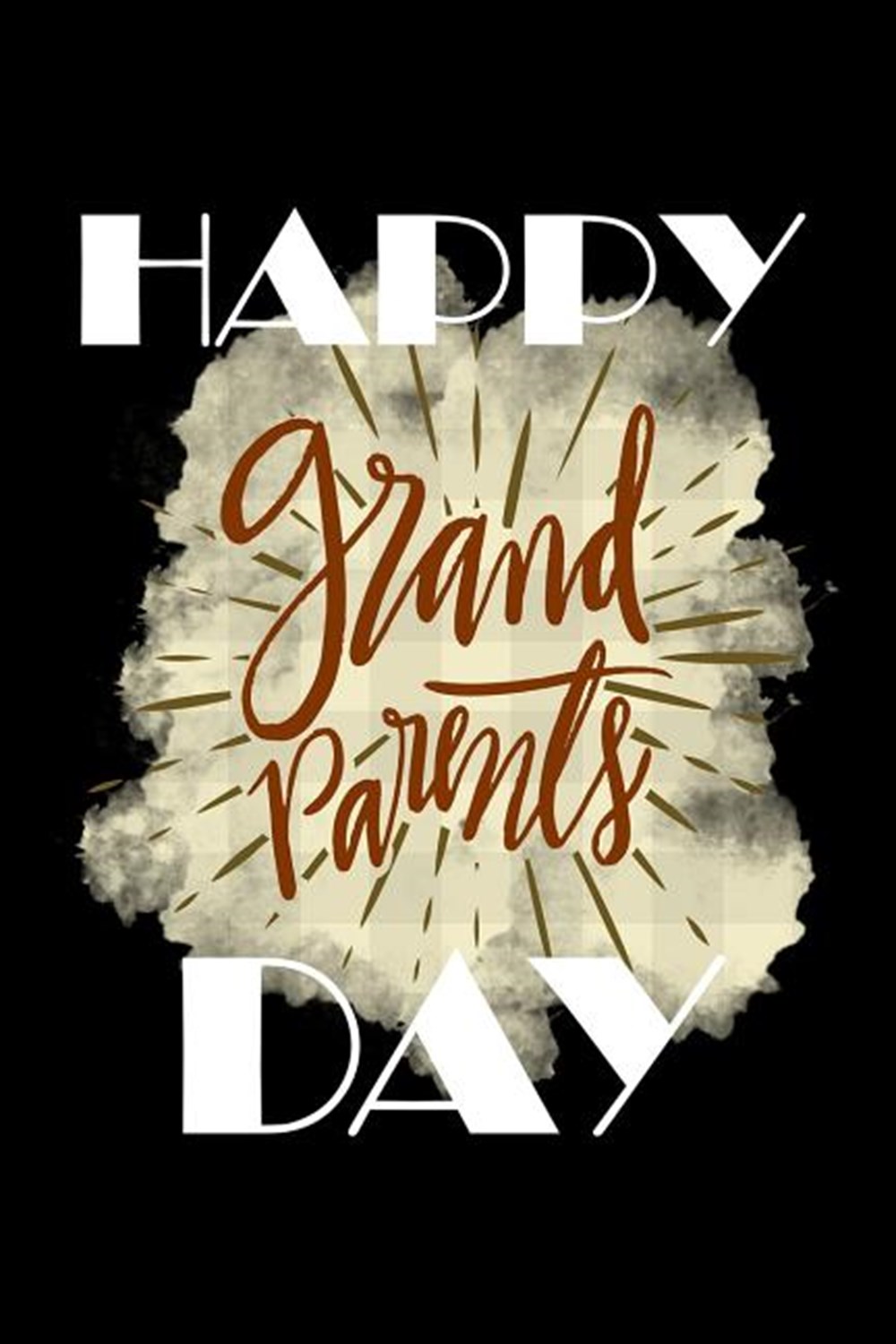 Happy Grandparents Day Blank Paper Sketch Book - Artist Sketch Pad Journal for Sketching, Doodling, 