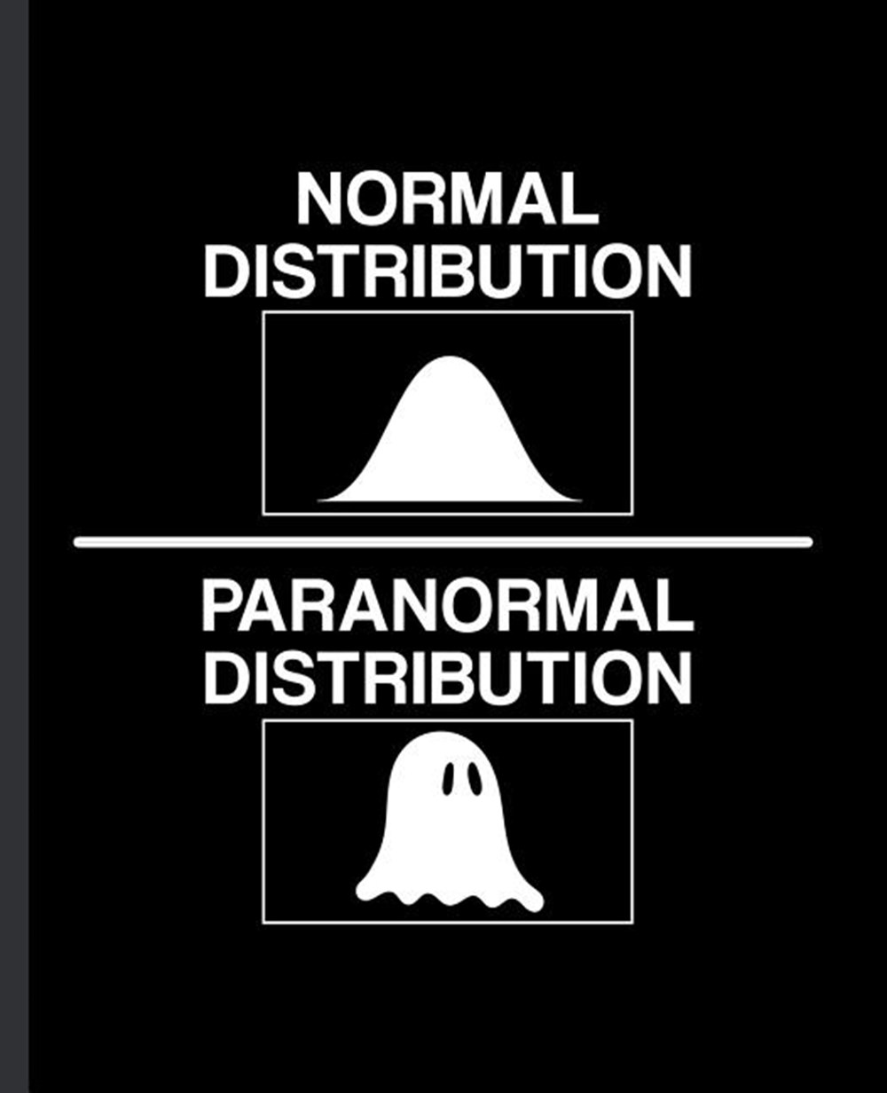 Normal Distribution Paranormal Distribution A Blank Lined Journal for a Probability, Mathematics or 