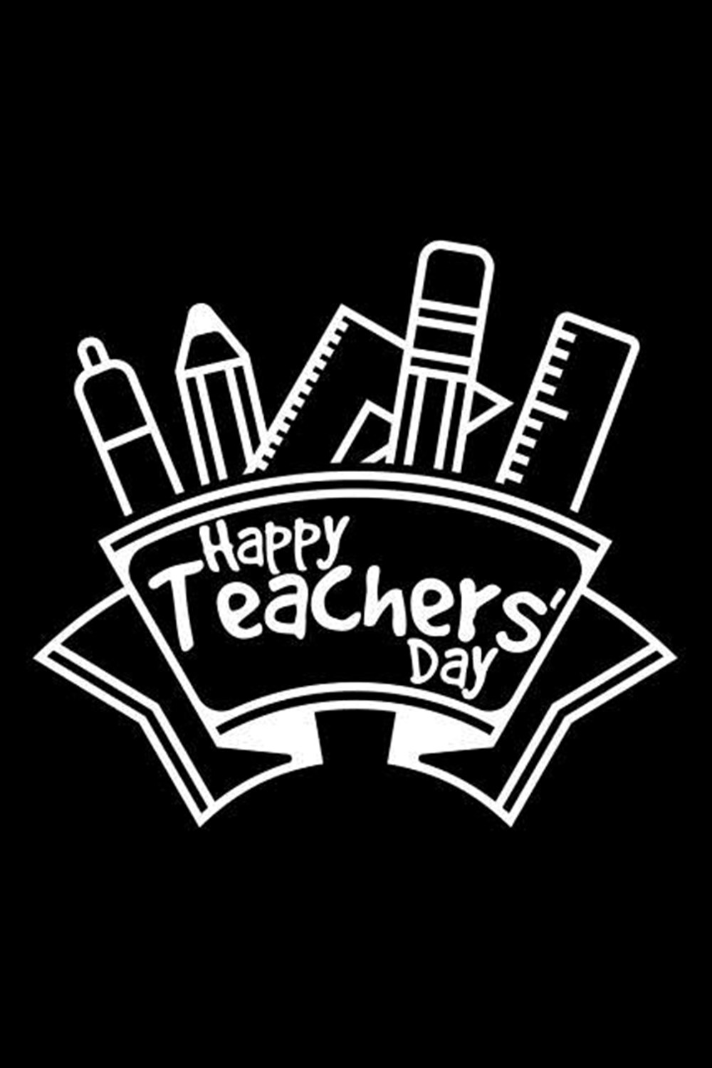 Happy Teachers Day Blank Paper Sketch Book - Artist Sketch Pad Journal for Sketching, Doodling, Draw