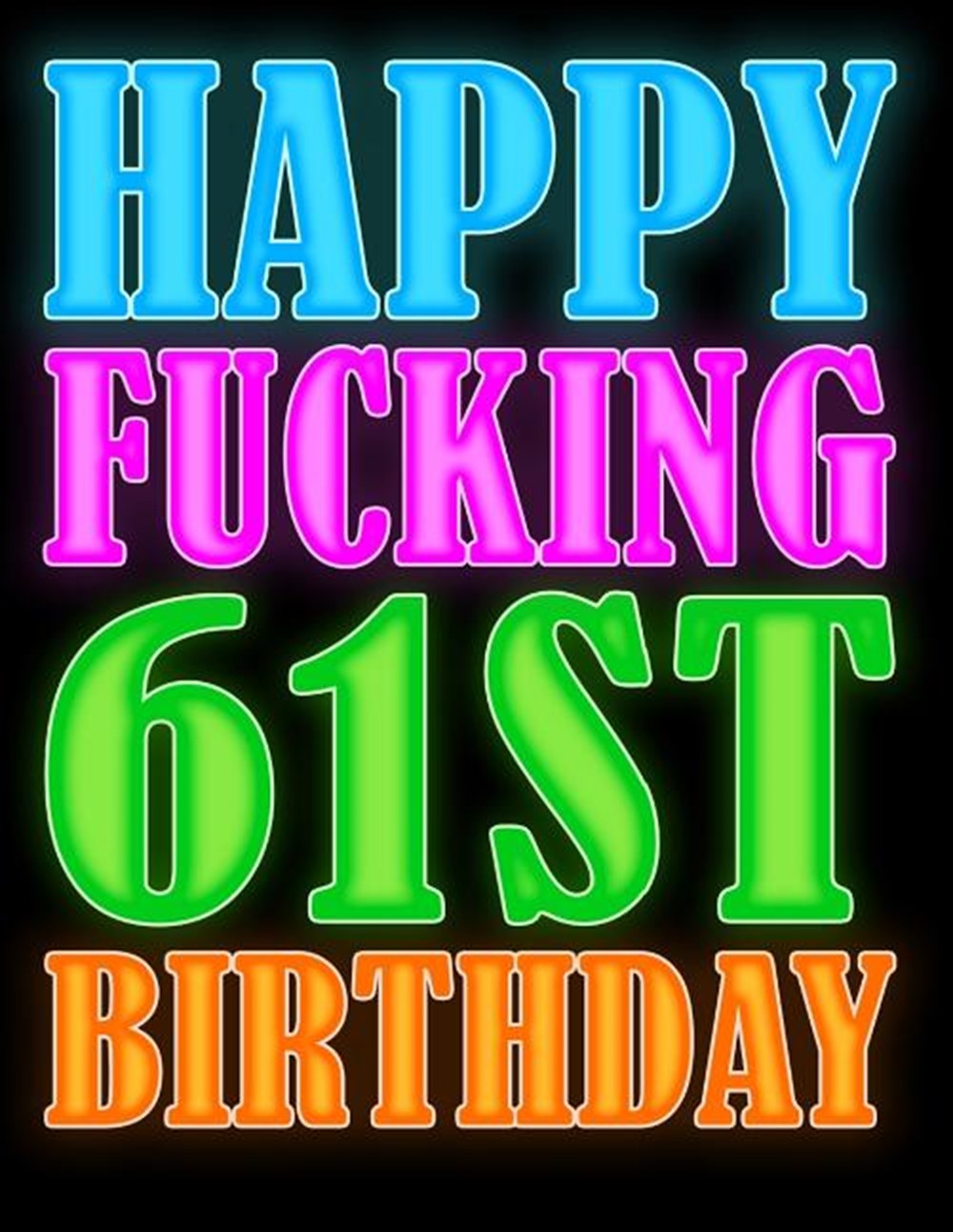 Happy Fucking 61st Birthday This Large Print Address Book Makes the Perfect Gag Gift and Birthday Gi