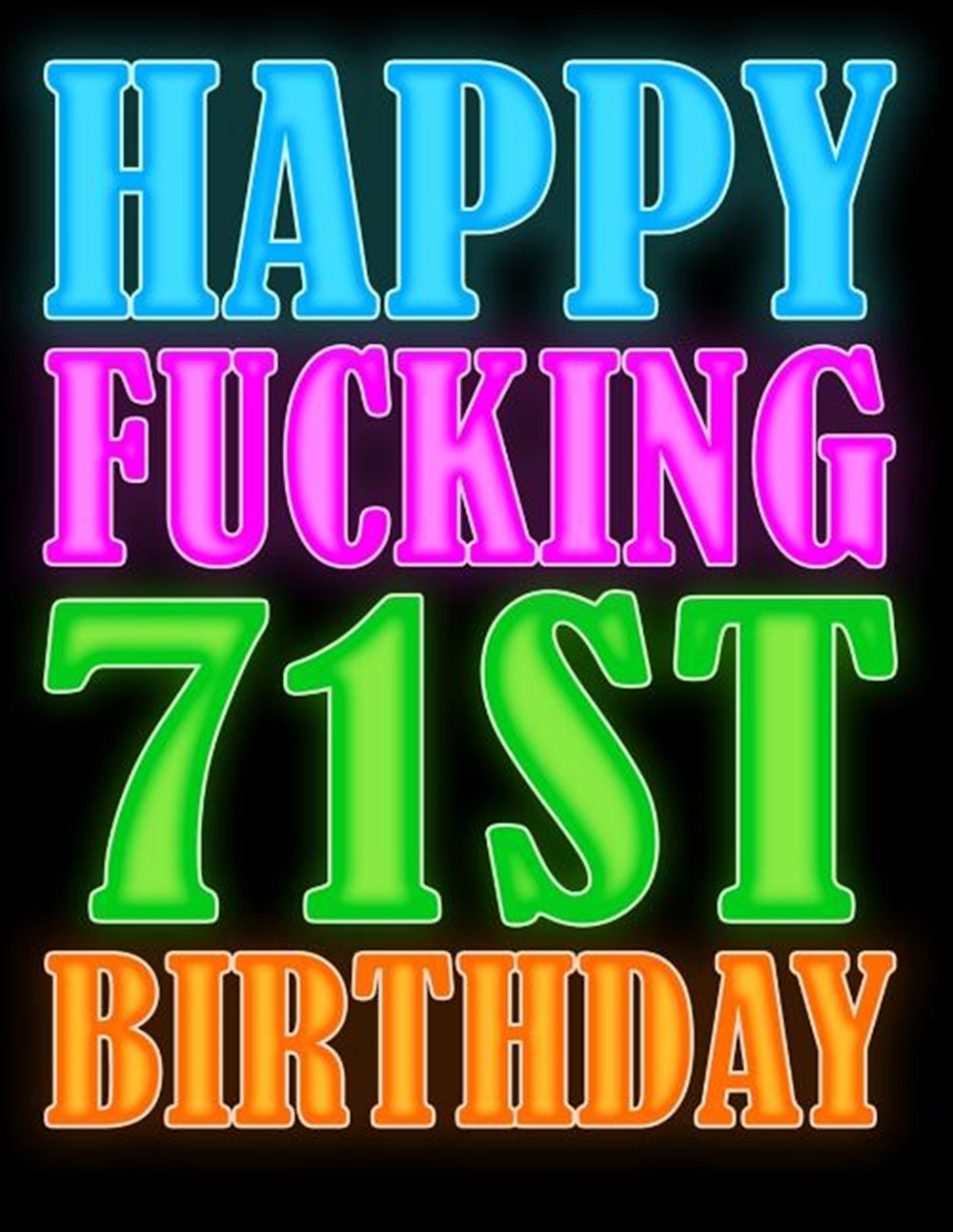 Happy Fucking 71st Birthday This Large Print Address Book Makes the Perfect Gag Gift and Birthday Gi