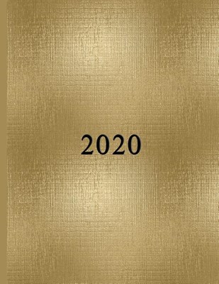Shimmering Gold Texture: 2020 Schedule Planner and Organizer / Weekly Calendar