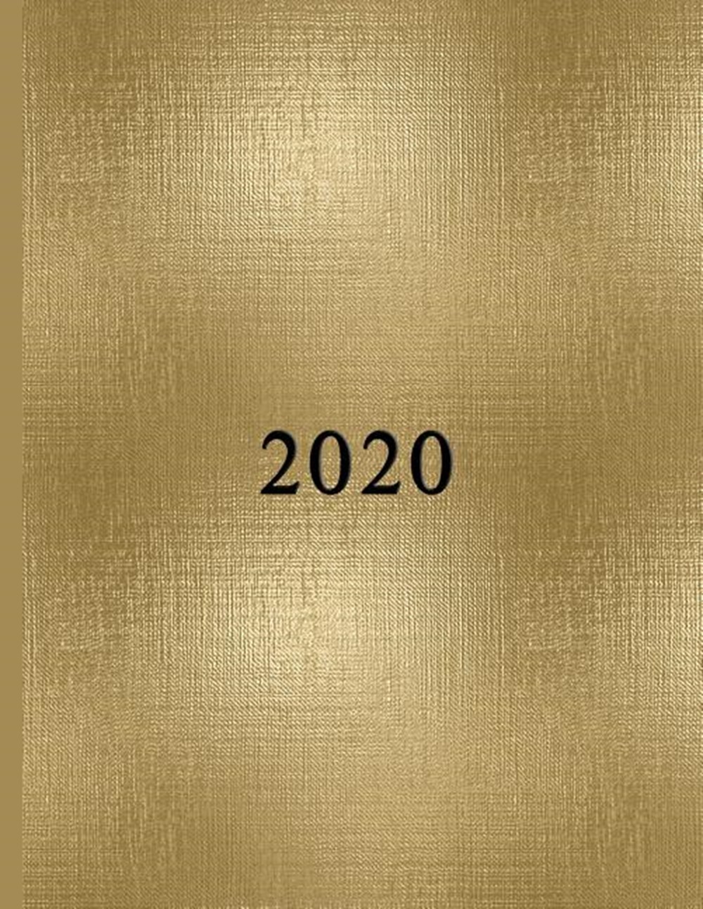 Shimmering Gold Texture 2020 Schedule Planner and Organizer / Weekly Calendar