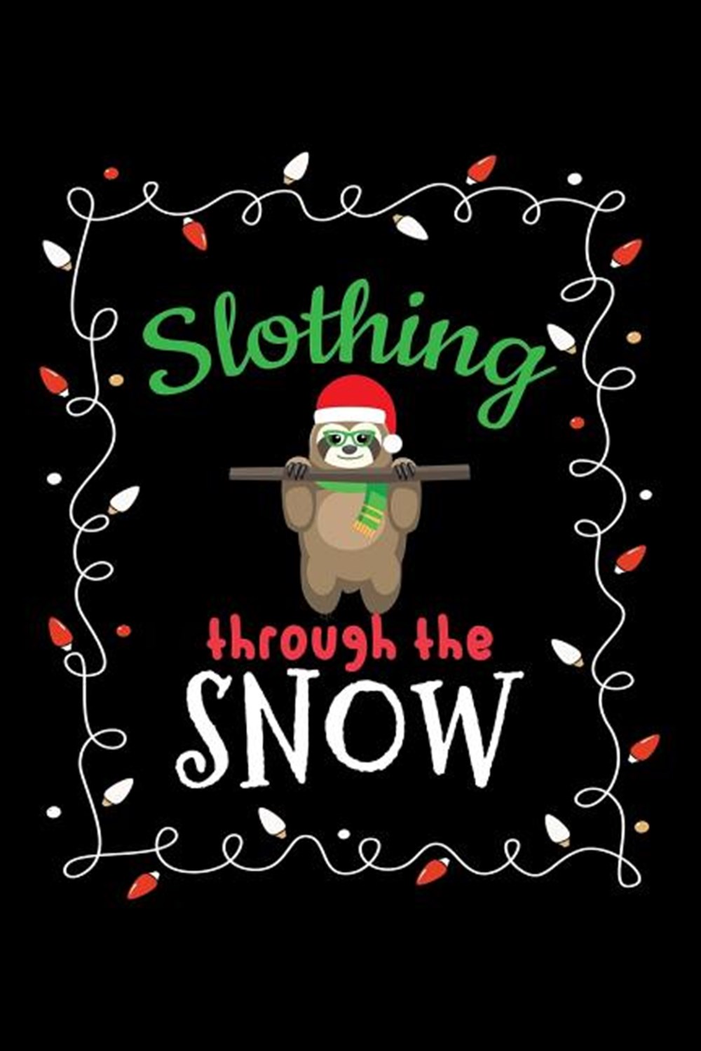Slothing Through The Snow Blank Paper Sketch Book - Artist Sketch Pad Journal for Sketching, Doodlin