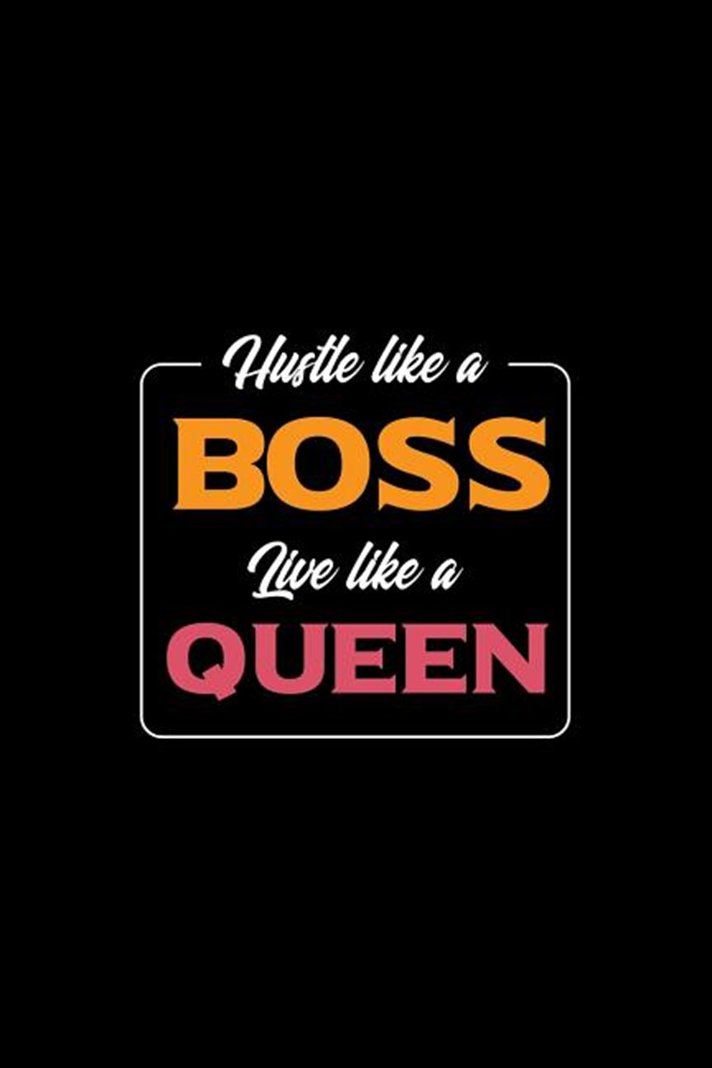 Hustle Like A Boss Live Like A Queen Blank Paper Sketch Book - Artist Sketch Pad Journal for Sketchi