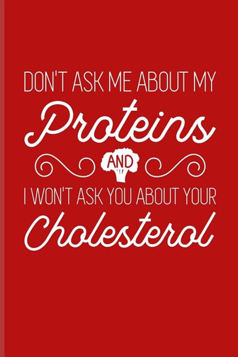 Don't Ask Me About My Proteins And I Won't Ask You About Your Cholesterol Cool Vegan Quote Journal F