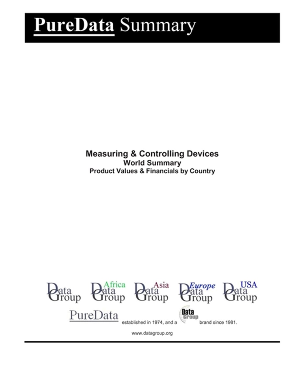 Measuring & Controlling Devices World Summary Product Values & Financials by Country