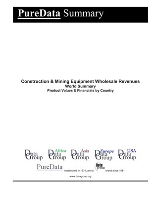 Construction & Mining Equipment Wholesale Revenues World Summary: Product Values & Financials by Country