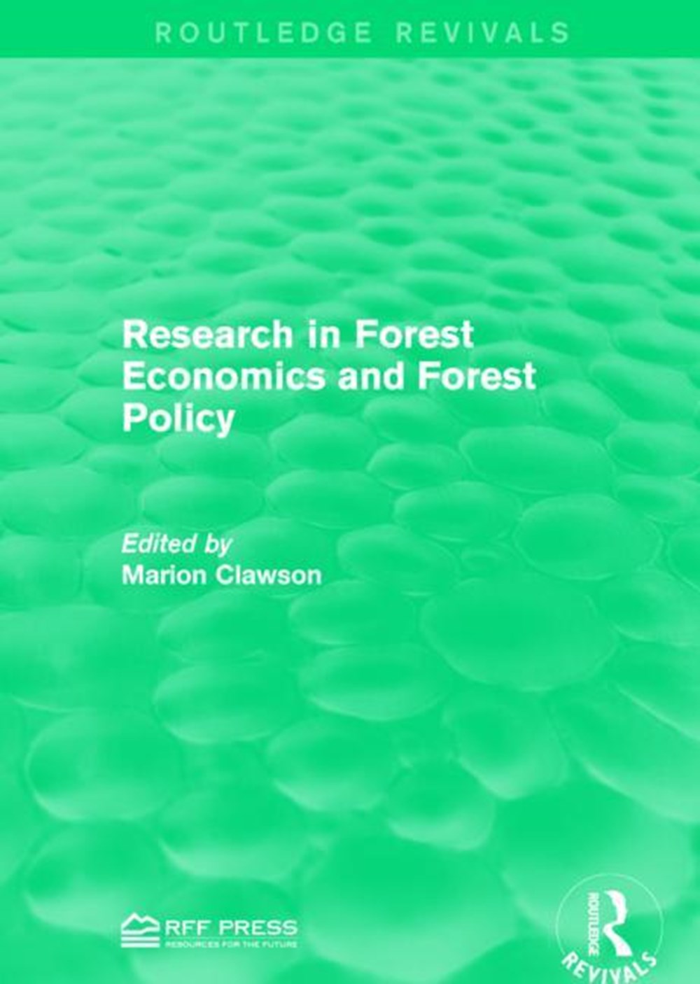 Research in Forest Economics and Forest Policy