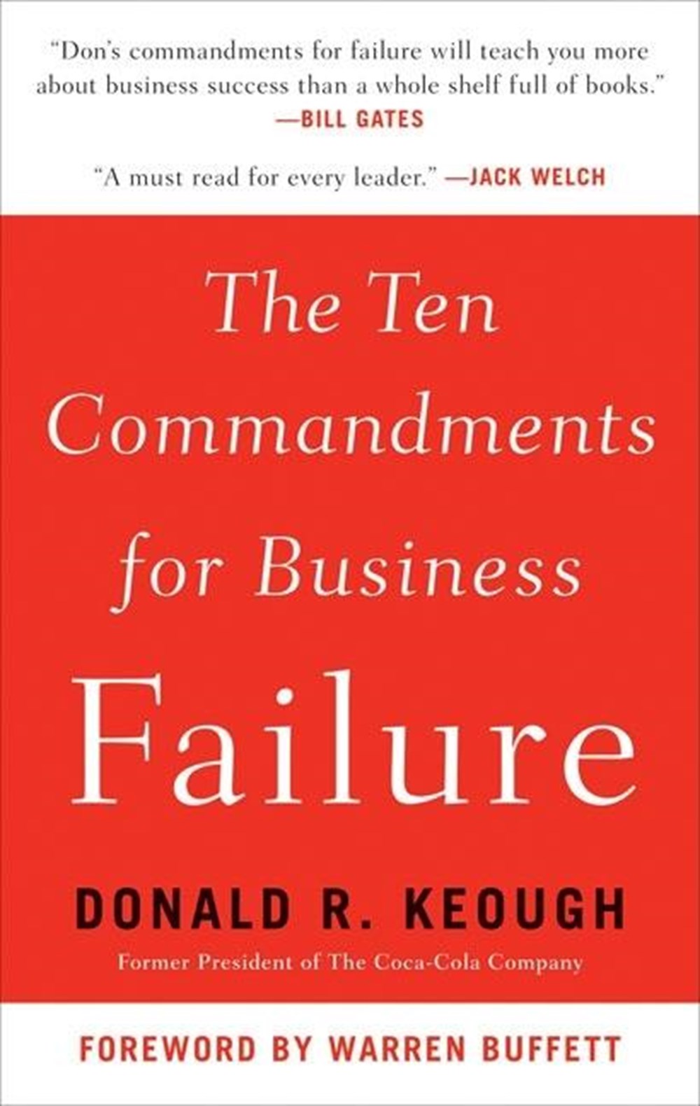 Ten Commandments for Business Failure
