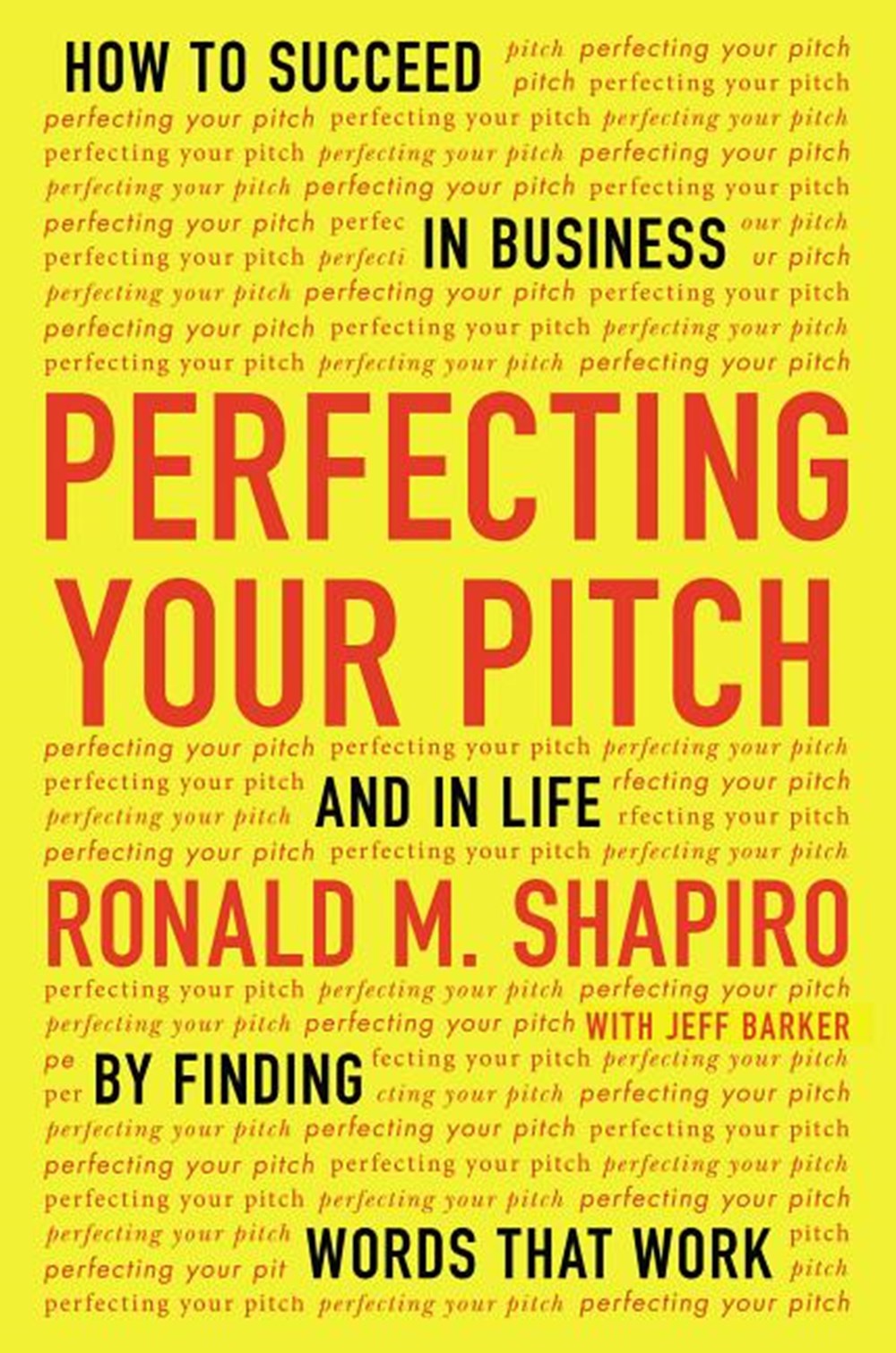 Perfecting Your Pitch How to Succeed in Business and in Life by Finding Words That Work