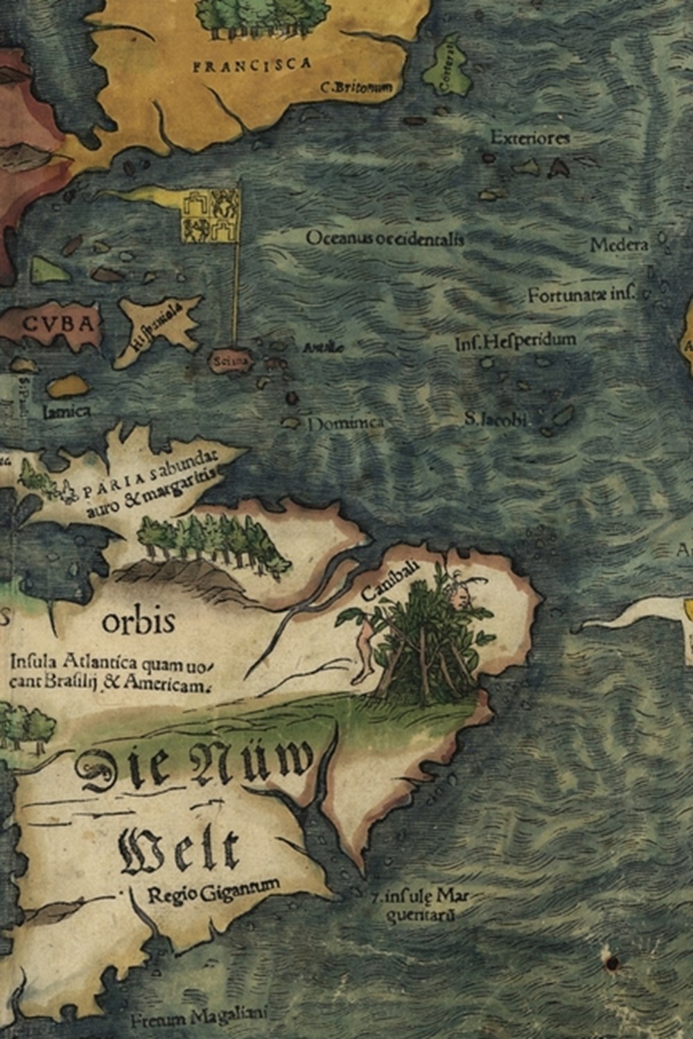 16th Century Map of South America - A Poetose Notebook / Journal / Diary (50 pages/25 sheets)