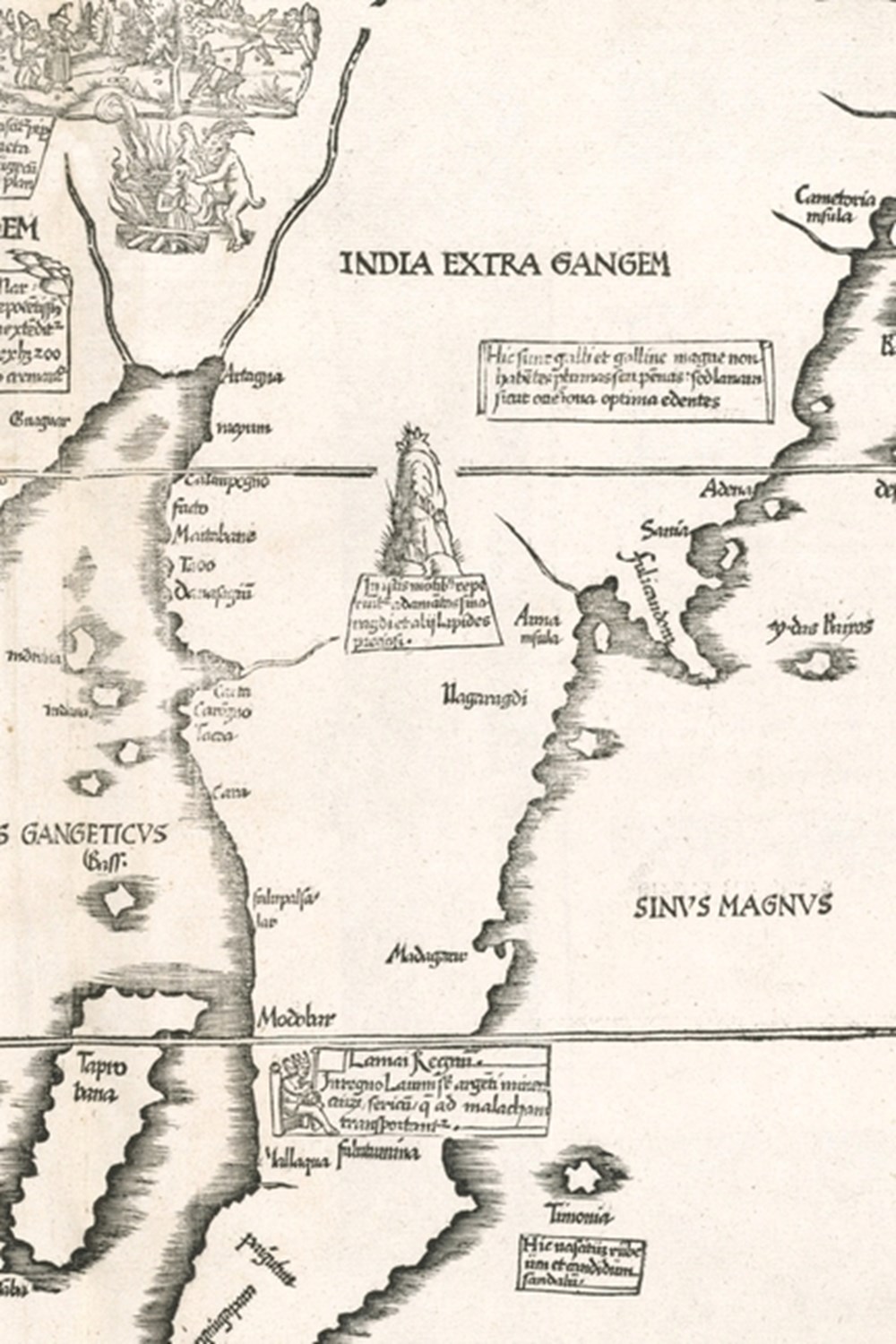 Tab. moderna Indiae / Daksha yajna map of part of India - A Poetose Notebook / Journal / Diary (50 p