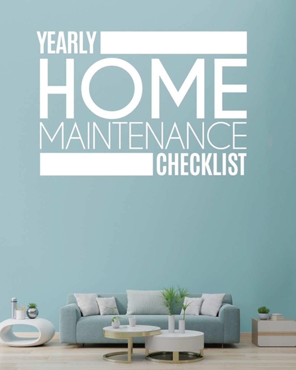 Yearly Home Maintenance Check List: Yearly Home Maintenance For Homeowners Investors HVAC Yard Inven
