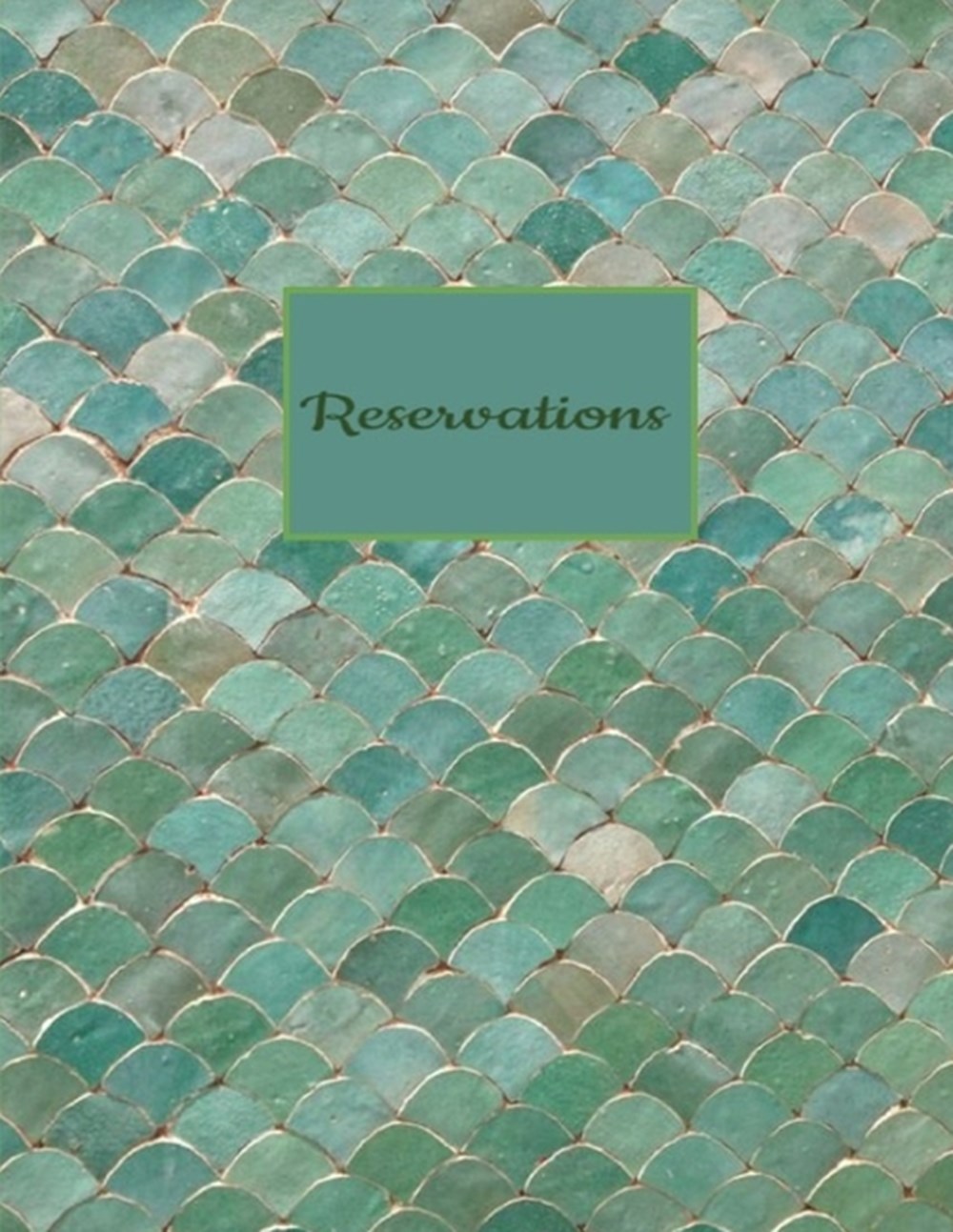 Reservations Black Faux Leather Reservation Book for Restaurant - 6 Months Guest Booking Diary - Hos