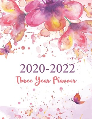 2020-2022 Three Year Planner: White Marble Cover - 3-Year Planner - 36 Months Calendar Agenda and Organizer Logbook and Journal Personal - Plan and