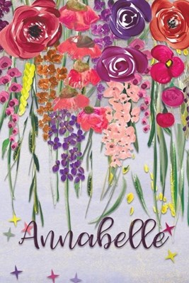 Annamarie: Personalized Lined Journal - Colorful Floral Waterfall (Customized Name Gifts)