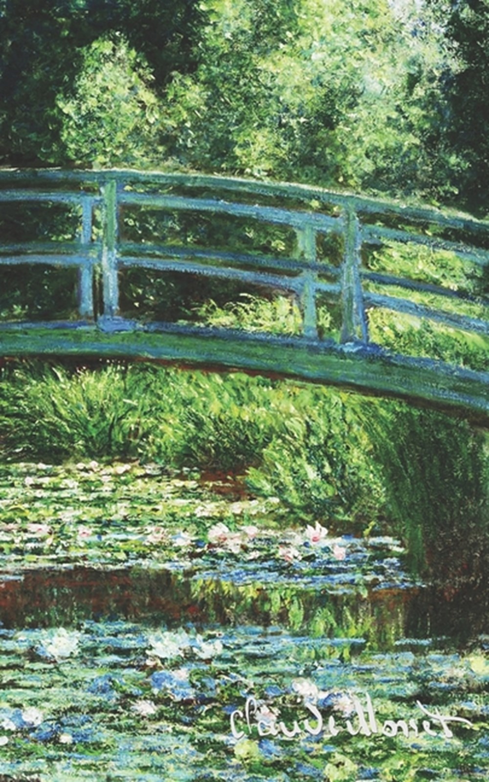 Claude Monet 5 x 8 Journal - Japanese Footbridge and the Water Lily Pool