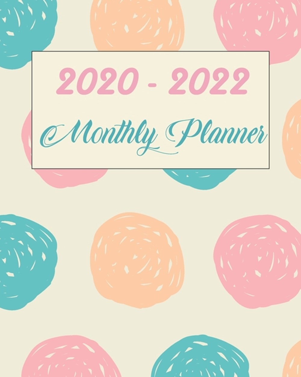 2020-2022 Monthly Planner Lovely Cat and Bloom, Monthly Schedule Organizer For Large 3 Year Agenda P